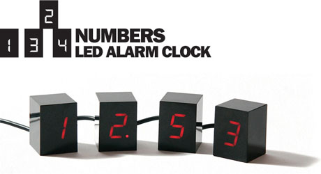 Black Numbers Alarm Clock