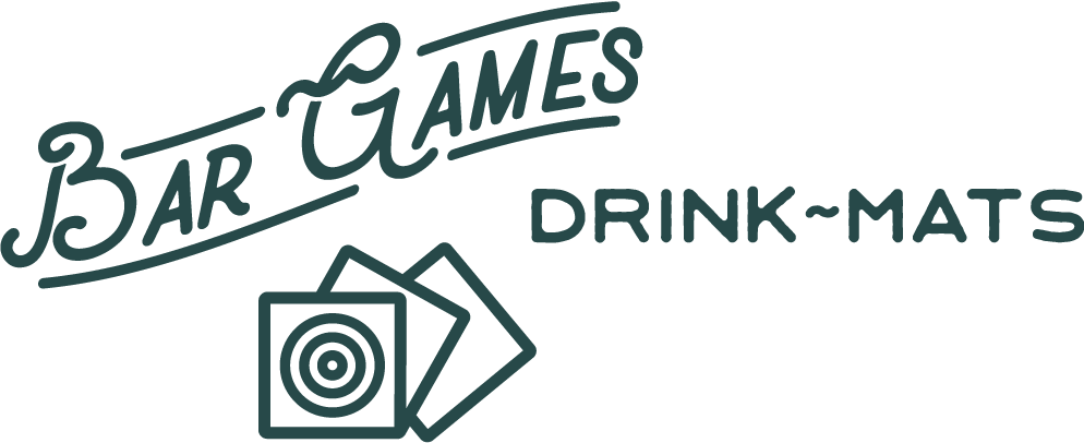 Bar Games Drink Mats Logo