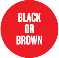 black or brown colours