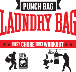 punch bag laundry bag - turn a chore into a workout