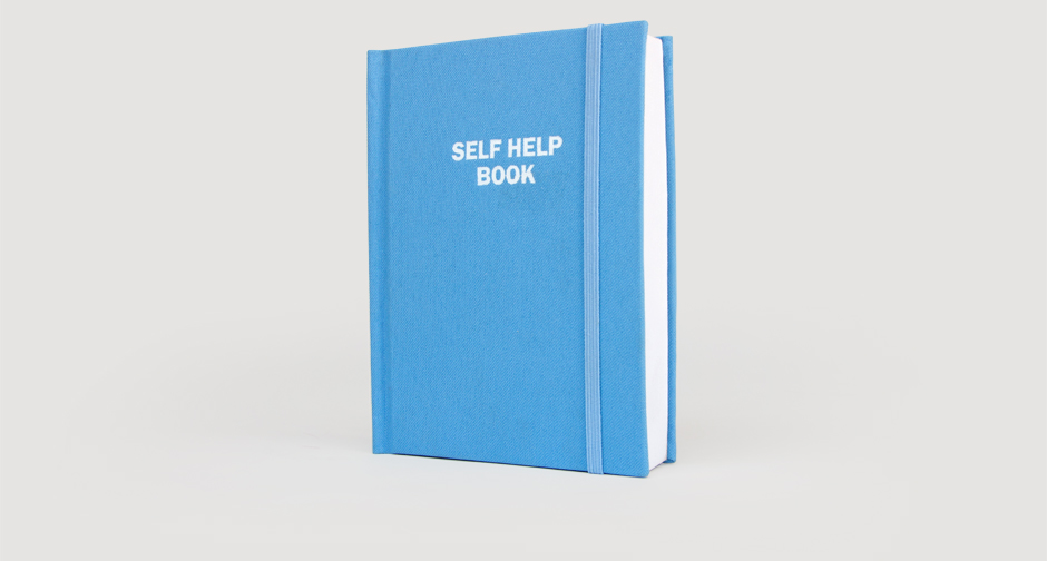 Blue self help book
