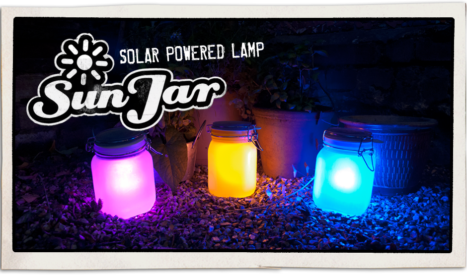 Sun Jar, solar powered lamp