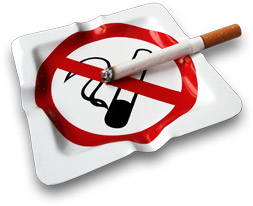 no smoking ashtray