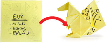 Origami Sticky Notes