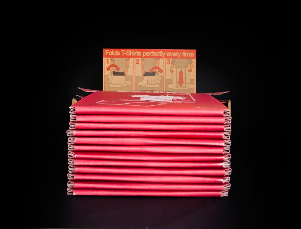 TShirt Folder Perfectly folded Tshirts every time.