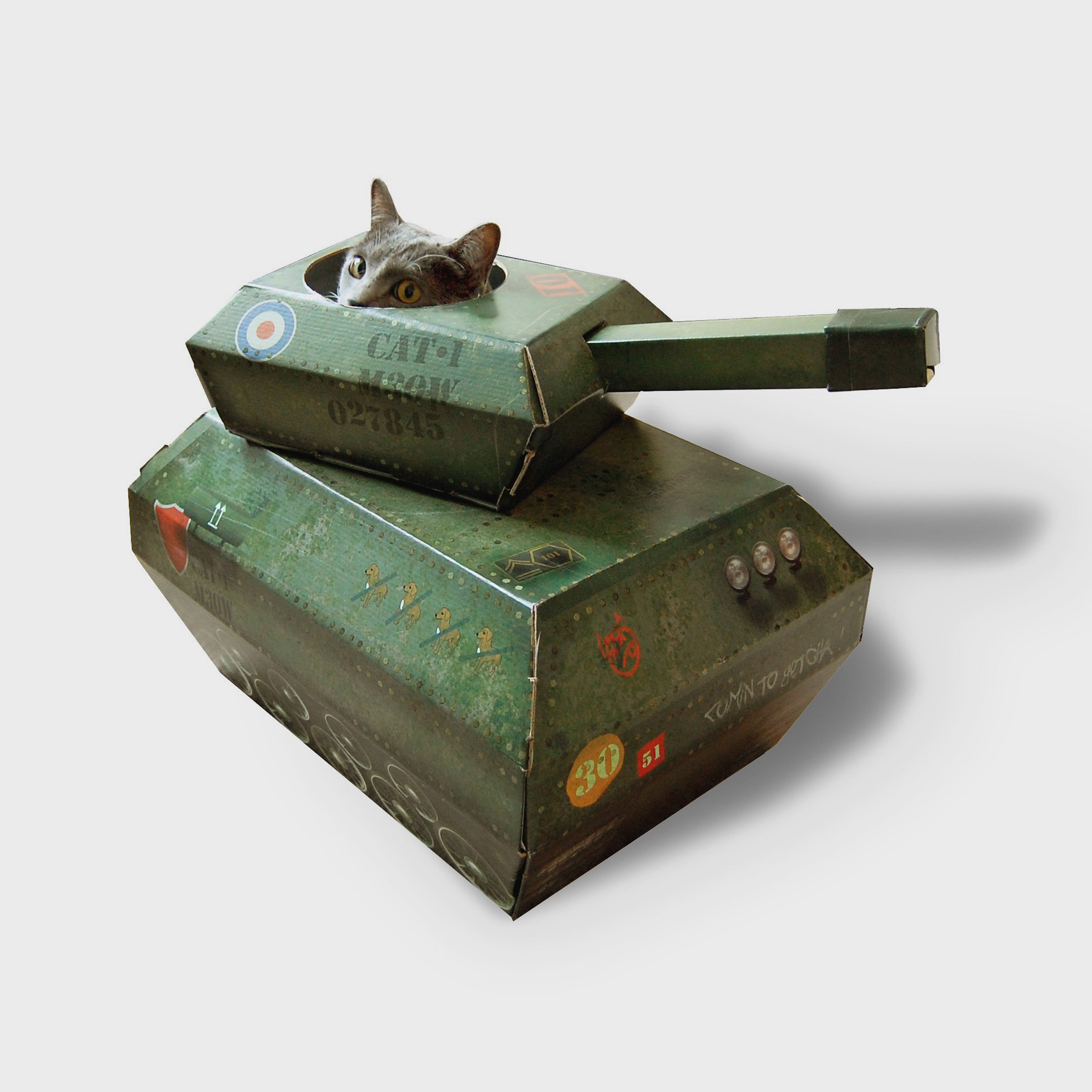 Cardboard Tank for Cats