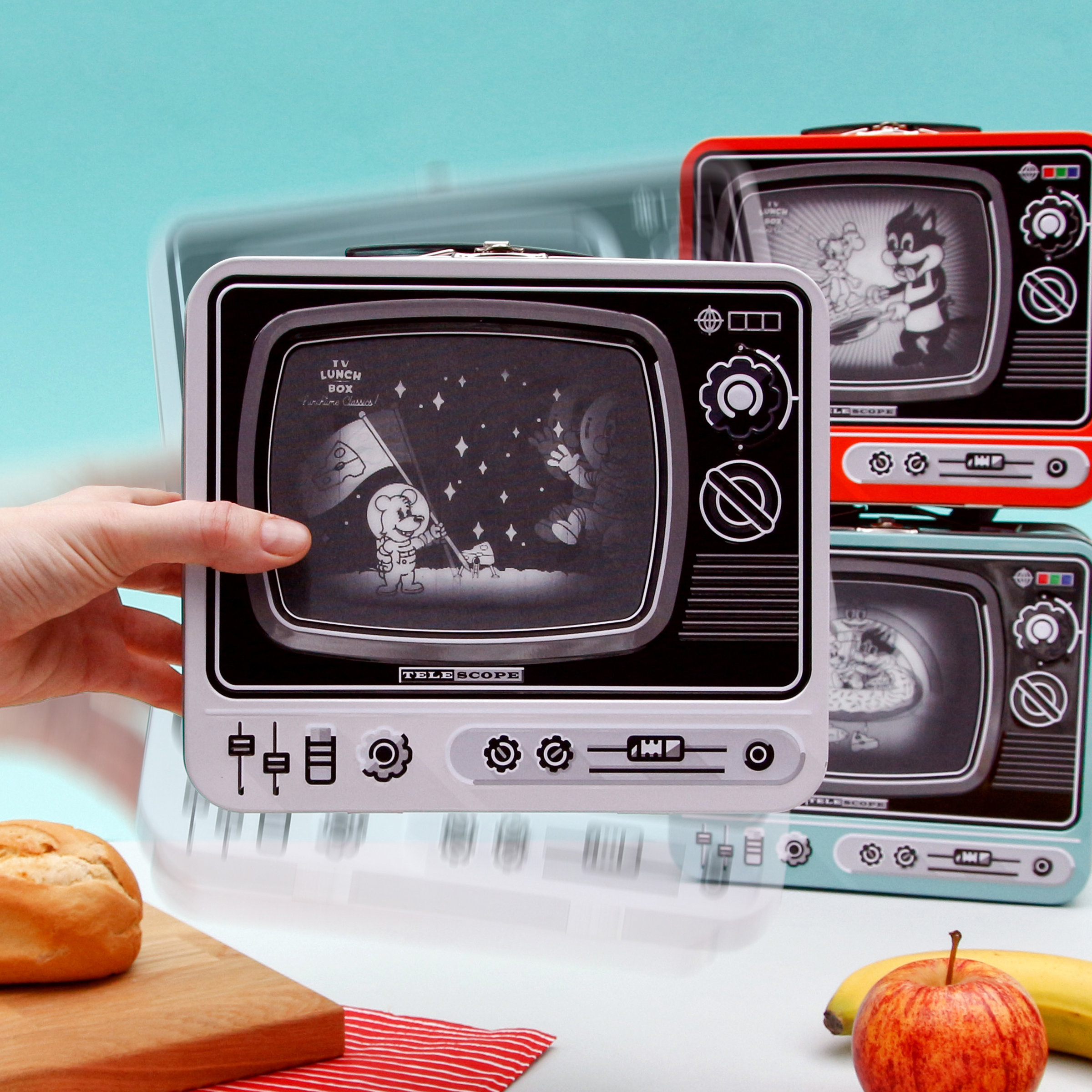 TV Lunch Box with Lenticular screen