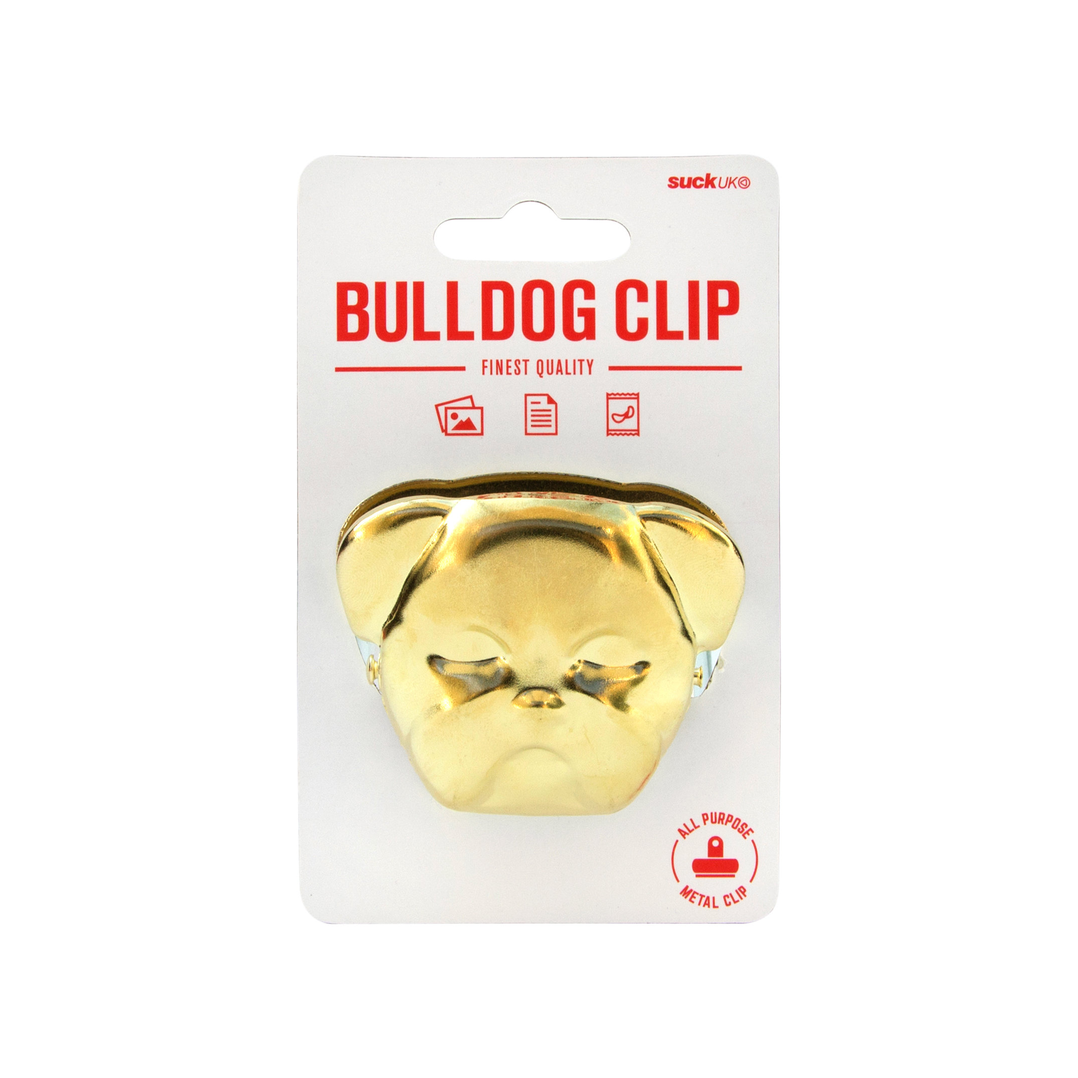 Brass bulldog clip for sealing food and organising paperwork