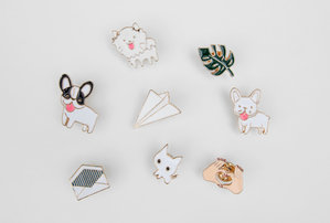 Assorted enamel pins office secret santa and birthday gifts