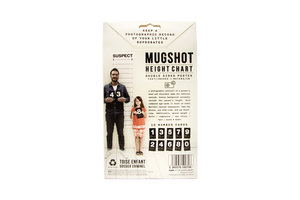 Mugshot height chart packaging from back