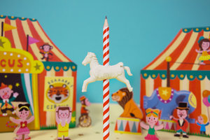 Circus Carousel Horse Eraser & Pencil set back to school