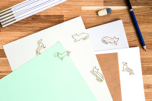 Animal shaped paper clips for secret santa and stocking fillers
