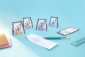 Lucky Cat Themed Memo Pads