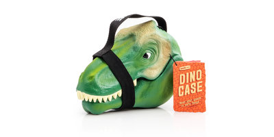 lunch box dinosaur with white background
