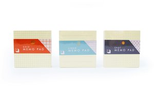 Memo pads in three different designs