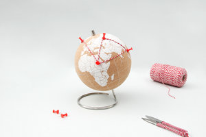 Mini cork globe the perfect gift for adventurous friends