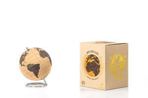 mini world globe packaged in brown box
