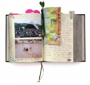 journal with templates for photos