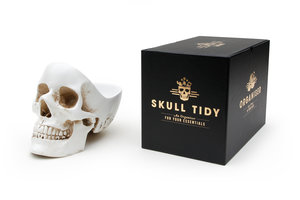 skull office desk tidy packaging 