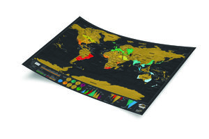 Small Deluxe Scratch Map Front