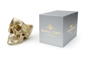 skull stationery holder with black box