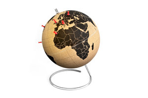 small cork globe for travellers
