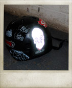 Reflective Sticker on helmet 