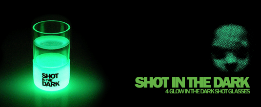 Glow in the dark shot glass