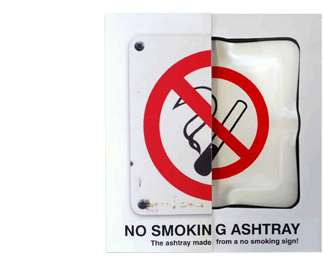No smoking ashtray pack