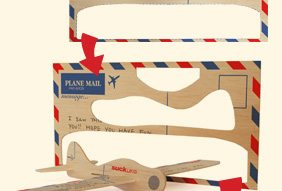 SUCK UK - Post Card Aeroplane :  original lighting product modern