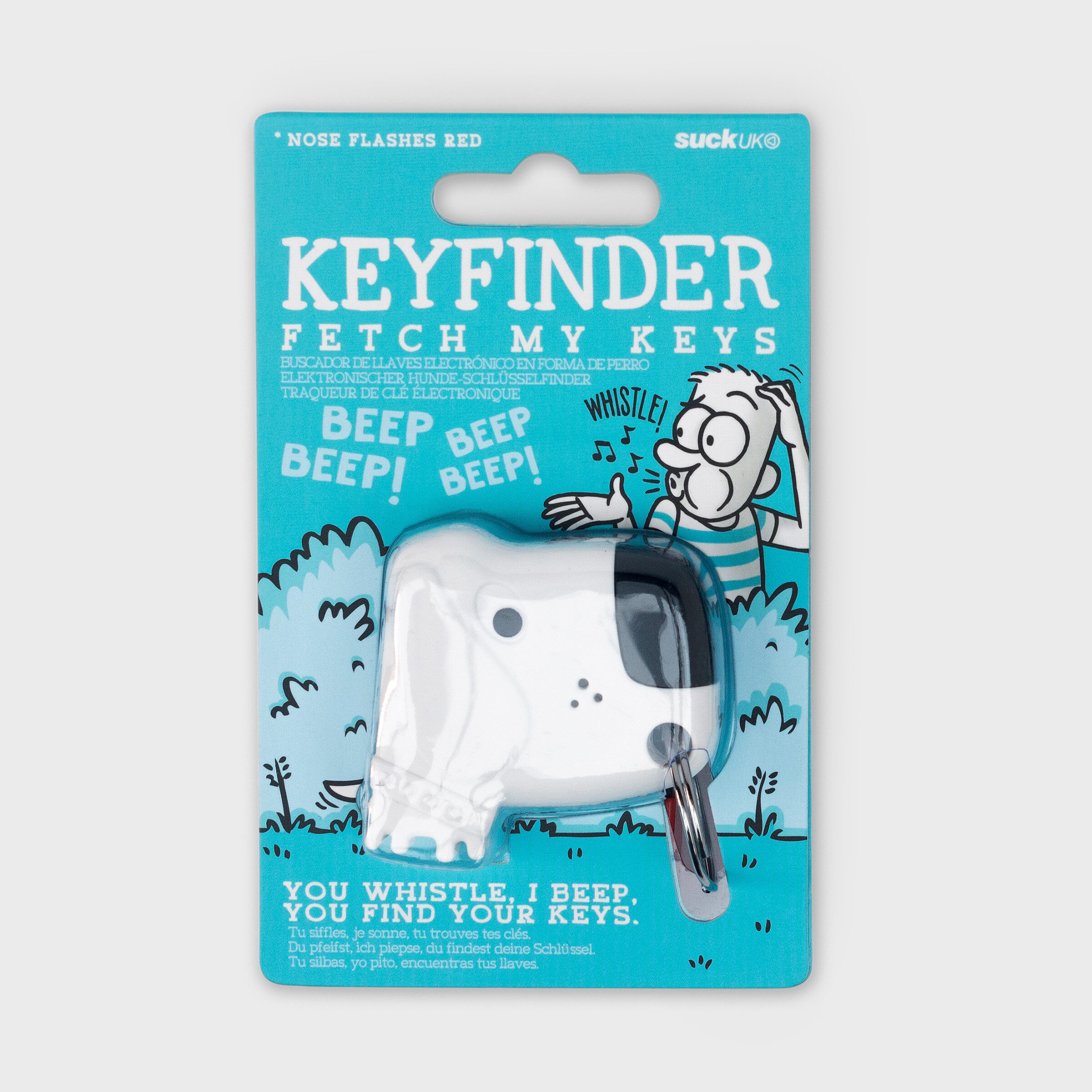Dog Keyfinder in packaging