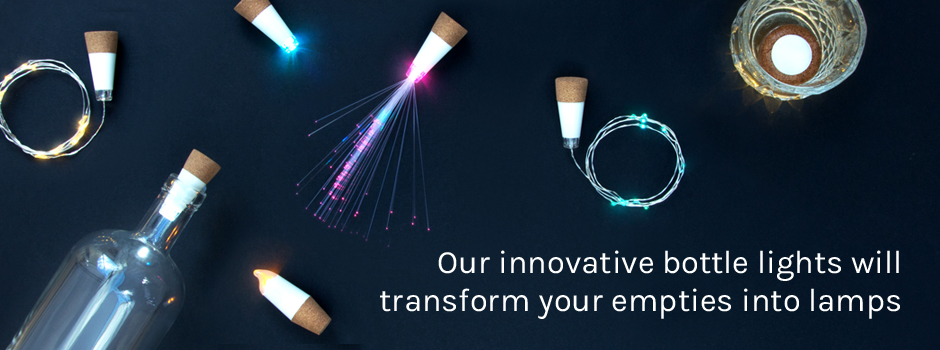 Turn empty bottles into lights