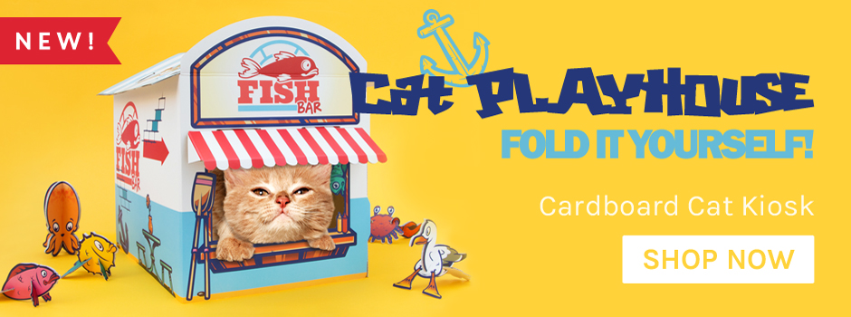 Cardboard Cat Kiosk Now In Stock!
