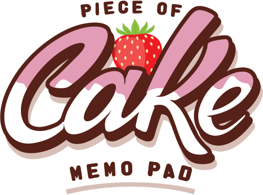 Piece Of Cake Memo Pad Logo