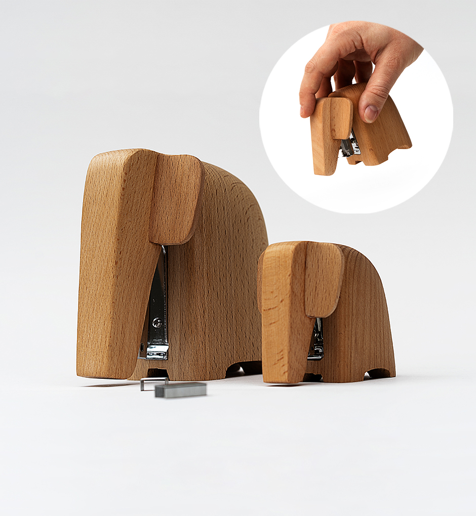 Pair of Elephant Staplers