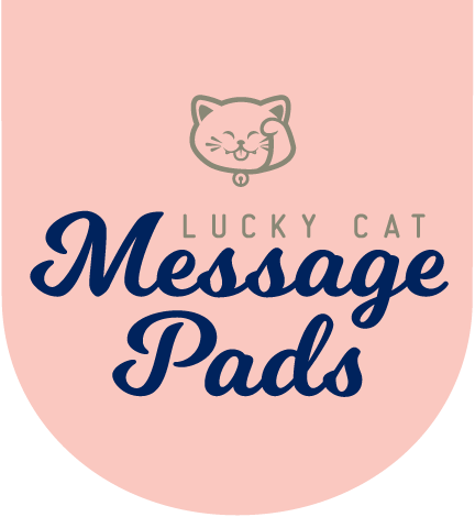 Lucky Cat Message Pads logo