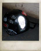 Reflective Sticker on helmet