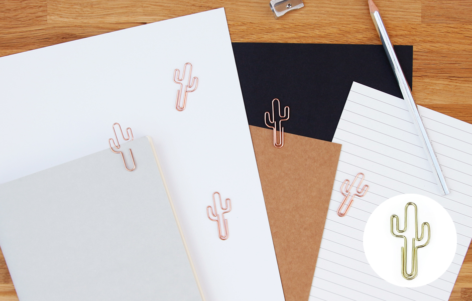 Cactus shaped Paper Clips