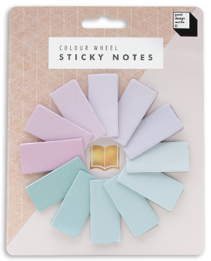 colour wheel sticky notes pack