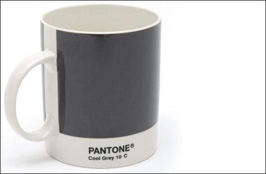 Details about   PANTONE Coffee Mug Whitbread Wilkinson 10oz Color  7535 Putty Gray 