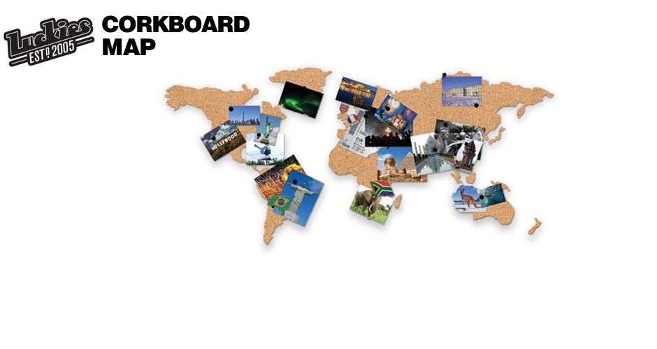 Friends of Luckies Corkboard Map