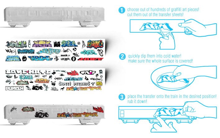 graffiti transfer sheets