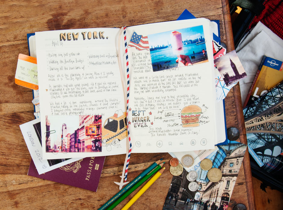 My Travel Journal : A giant diary for a lifetime of globe trotting.