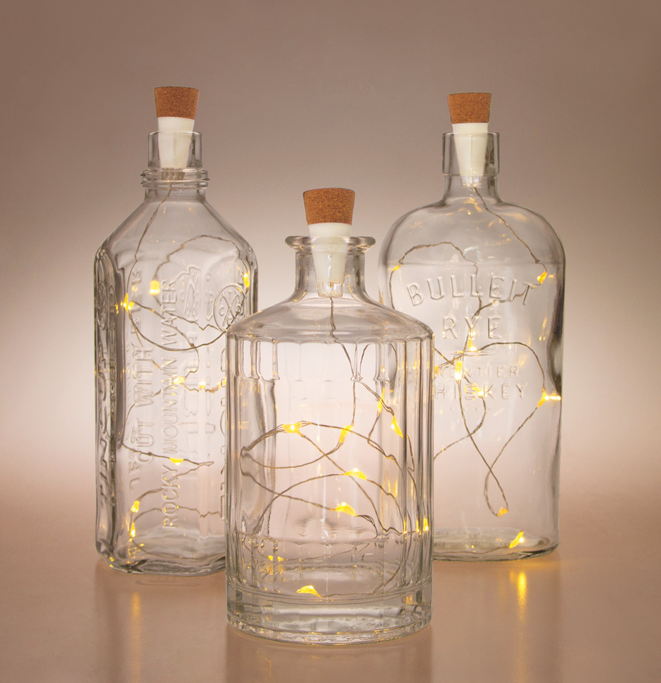 Decorative fairy lights for bottles