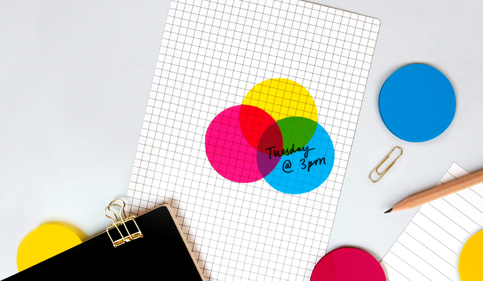 Transparent CMYK Round Sticky Notes