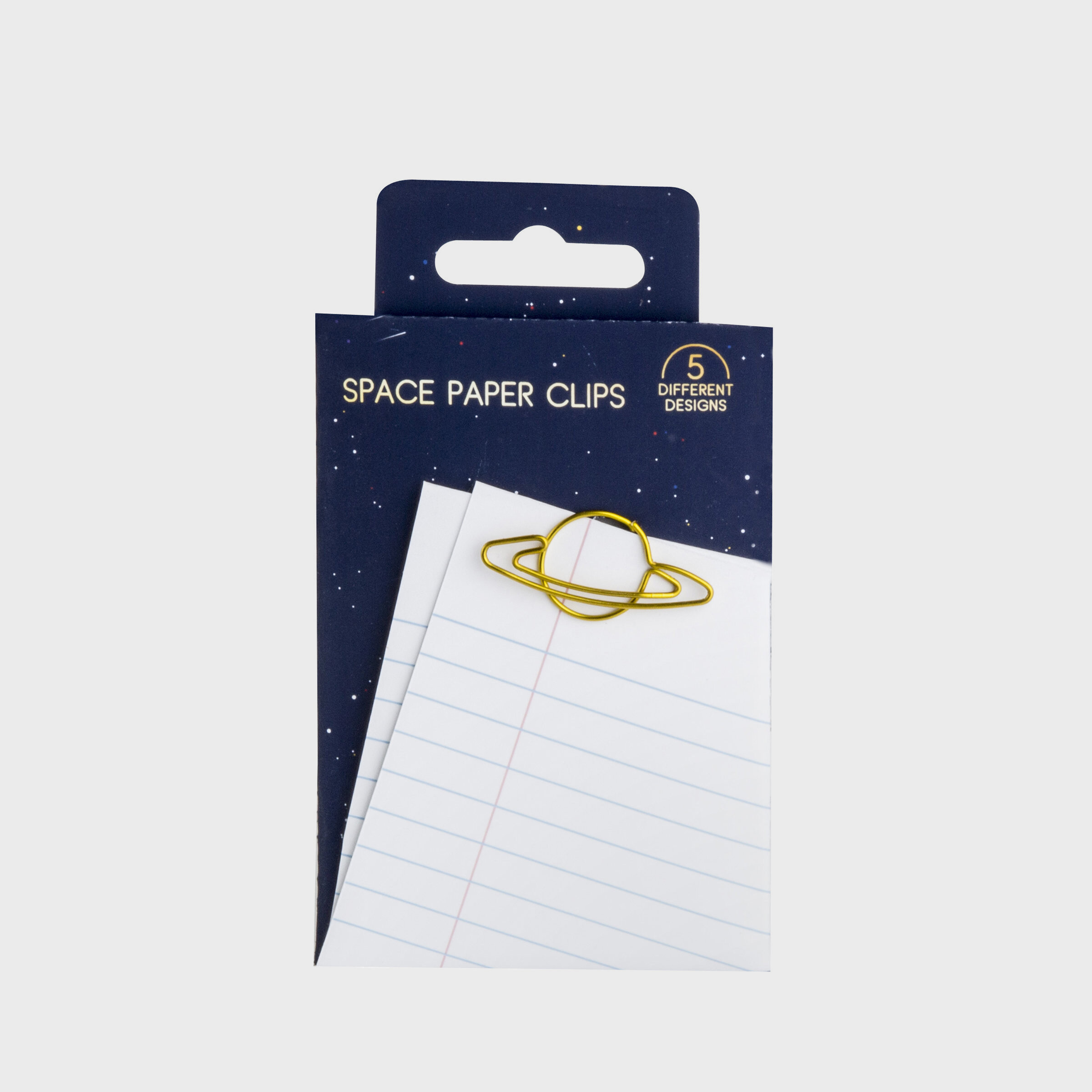 Plantet Shaped Paper Clips - cute packaging