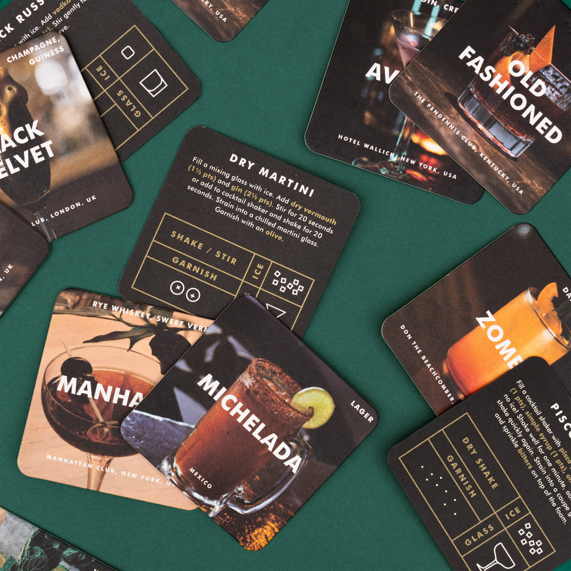 Coasters with recipies