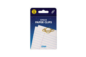 Office and school designer space theme paperclips for students and professionals