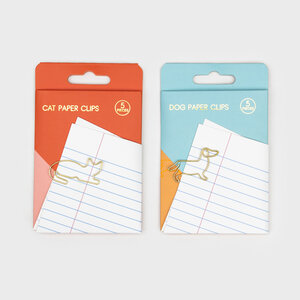 Cute gold cat paper clips