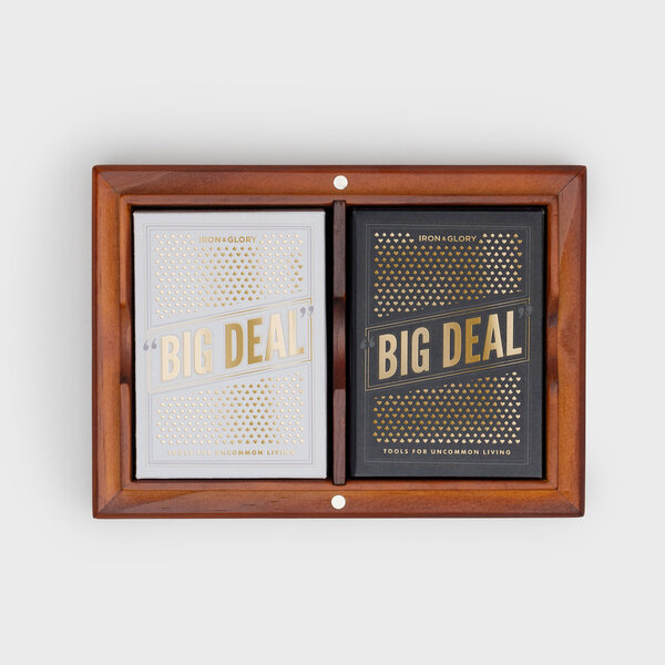 Big Deal | Iron & Glory Deluxe box of playing cards.